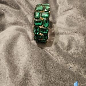 Elegant Green Gemstone Bracelet